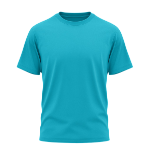 Men’s Premium Cotton Round Neck T-Shirt (Aqua Blue)
