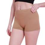 Seamless Cotton Boyshorts Panty – Nude Beige